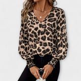 Joana | Blusa de Estampado de Leopardo