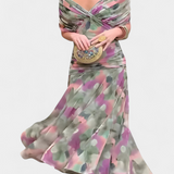 Teresa - Vestido largo floral con escote en V
