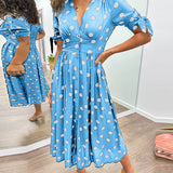 Monica™ | Vestido Elegante con Lunares