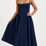 Odette Élégance | Vestido midi con cintura estructurada