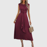 Nuria – Elegante vestido maxi sin mangas