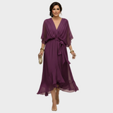 María - Vestido con escote en forma de V