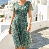 Ana | Vestido midi floral suelto y ligero