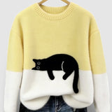 Jelena - Sudadera con estampado de gatos