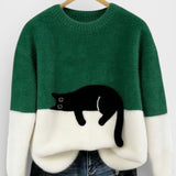Jelena - Sudadera con estampado de gatos