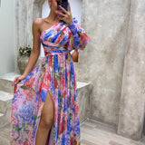 Whitney | Vestido elegante y ligero de un solo hombro para eventos de verano