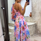 Whitney | Vestido elegante y ligero de un solo hombro para eventos de verano
