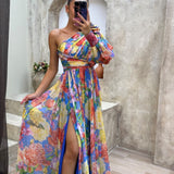 Whitney | Vestido elegante y ligero de un solo hombro para eventos de verano