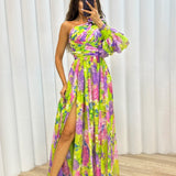 Whitney | Vestido Elegante y Formal de Un Solo Hombro para Ocasiones de Verano