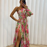 Whitney | Vestido elegante y ligero de un solo hombro para eventos de verano