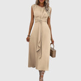 Nuria – Elegante vestido maxi sin mangas