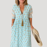 Paula – Vestido Boho de Bolsillo