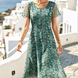 Ana | Vestido midi floral suelto y ligero