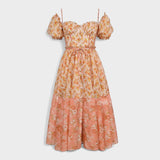 Vestido Vasariná Valentina Floral Coral