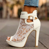 Liliana | Tacones altos con encaje