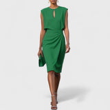Olena – Elegante vestido midi cruzado