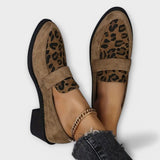 Zapatos elegantes para mujer con estampado de leopardo