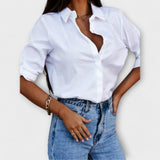 Jessica - Blusa diaria con escote en forma de V
