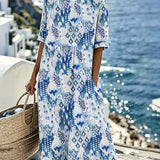 Emma | Vestido midi floral suelto y ligero