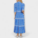 Sophia – Vestido Midi con Detalles de Cadenas