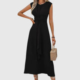 Nuria – Elegante vestido maxi sin mangas