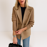Marta™ | Abrigo Elegante con Mangas de Punto