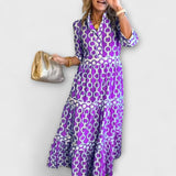 Sophia – Vestido Midi con Detalles de Cadenas