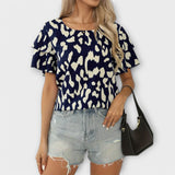 Evelyn - Blusa diaria con escote redondo