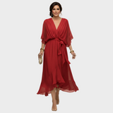 María - Vestido con escote en forma de V