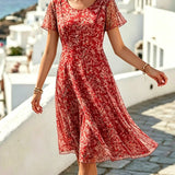 Ana | Vestido midi floral suelto y ligero