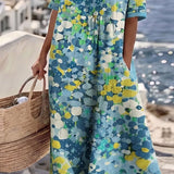 Elena | Vestido midi floral suelto y ligero
