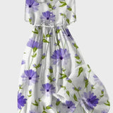 Vestido Maxi Color Lavanda