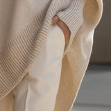 Ausra – poncho de punto elegante