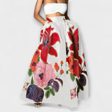 Ysolda - Falda Estilizada con Cintura Alta y Patrón Floral