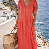 Sara | Vestido midi floral suelto y ligero
