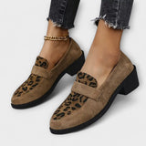 Zapatos elegantes para mujer con estampado de leopardo