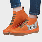 Gatos - Zapatos de cuero para amantes de los gatos