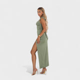 Sarella - Vestido largo con espalda descubierta y lazo
