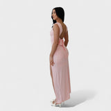 Sarella - Vestido largo con espalda descubierta y lazo