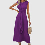 Nuria – Elegante vestido maxi sin mangas