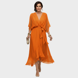 María - Vestido con escote en forma de V