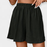 Pantalones Cortos Elegantes con Pliegues