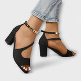 Juwel - Zapatos ortopédicos de tacón alto para mujer en verano