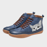 Gatos - Zapatos de cuero para amantes de los gatos