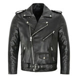 Austin™ | Chaqueta de Cuero Clásica de Motociclista
