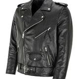 Austin™ | Chaqueta de Cuero Clásica de Motociclista