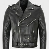 Austin™ | Chaqueta de Cuero Clásica de Motociclista