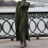 Vestido Maxi de Otoño – Sudadera Elegante de Corte Suelto para Reuniones Acogedoras de Otoño