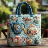 Bolsa Acolchada con Diseño Floral