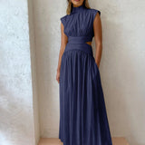 Elegante Vestido Maxi Sin Mangas para Ocasiones Formales